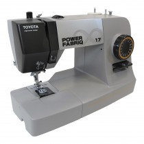 Toyota POWER FabriQ 17 Máquina de coser 12 capas de tela jeans con facilidad.